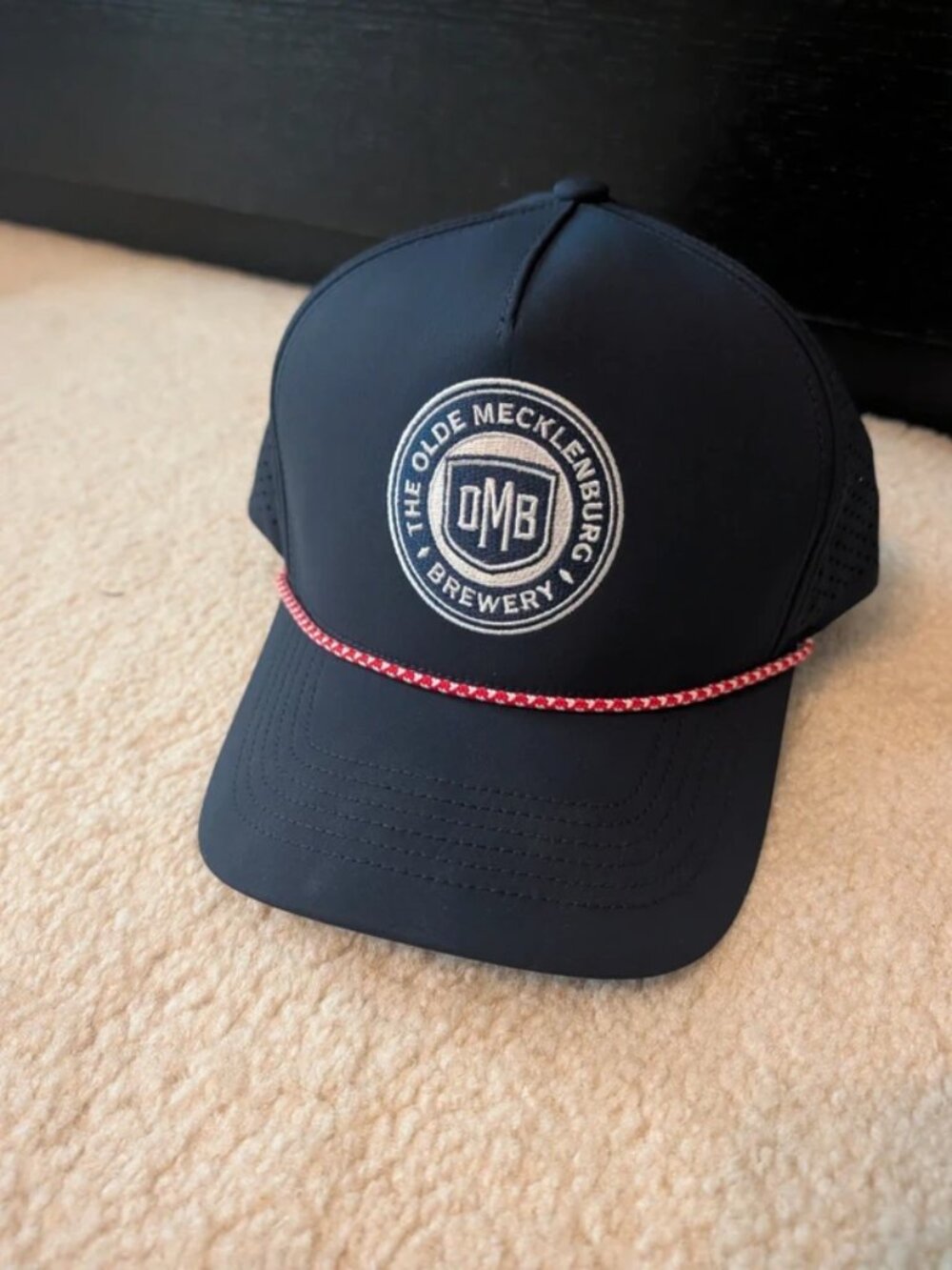 OMB olde Mecklenburg brewery mesh baseball cap hat snapback